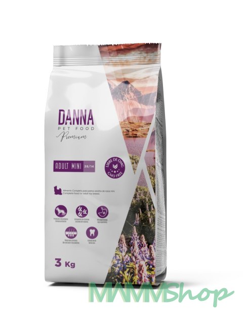 Nugape DANNA PREMIUM ADULT MINI dla ras małych 3KG