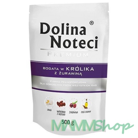 Dolina Noteci Dolina Noteci Premium bogata w królika z żurawiną saszetka 500 g