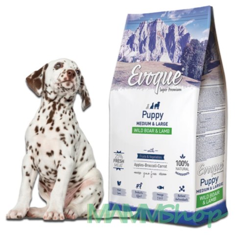 Evoque Evoque Puppy Dziczyzna z jagnięciną M&L Super Premium 12kg