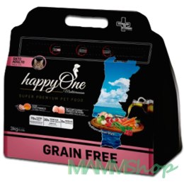 HappyOne Meditteraneum HappyOne Grain-Free Mediterraneum Cat 3Kg koty dorosłe