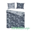 Pościel bawełniana FLORY BLUE/160x200 COTTONLOVE JACQUARD