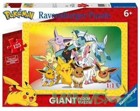 Puzzle 125 elementów Gigant Pokemon