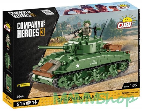 Klocki Company of Heroes 3 Sherman M4A1