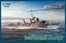 Model plastikowy statek HMS Hotspur 1941 British H-class destroyer