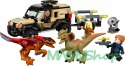 Klocki Jurassic World 76951 Transport pyroraptora i dilofozaura