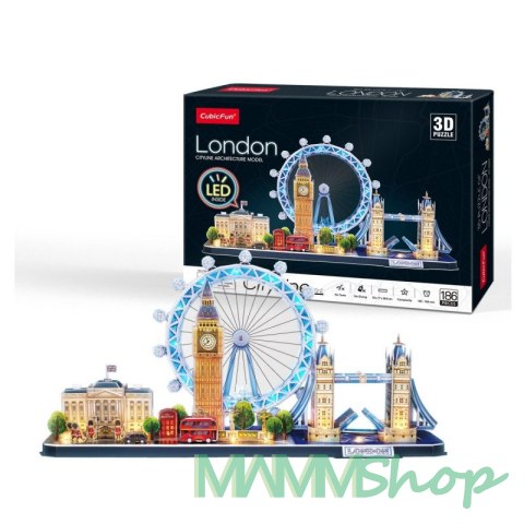 Puzzle 3D City line - Londyn led