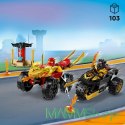 Klocki Ninjago 71789 Bitwa samochodowo-motocyklowa między Kaiem a Rasem