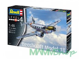 Model plastikowy Samolot Beechcraft model 18 1/48