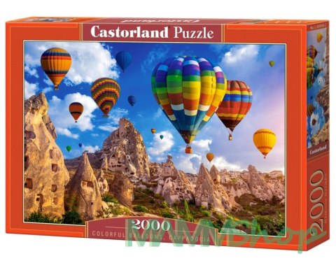 Puzzle 2000 elementów Kolorowe balony Kapadocja