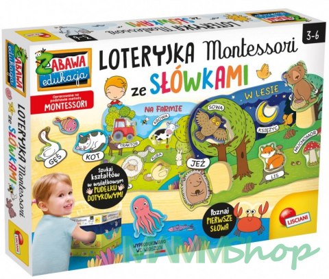 Gra Montessori Loteryjka ze słówkami