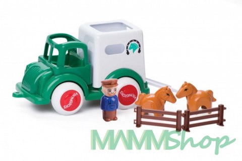 Pojazd do transportu koni z figurkami Jumbo Viking Toys