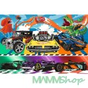 Puzzle 100 elementów Pędzące samochody Hot Wheels