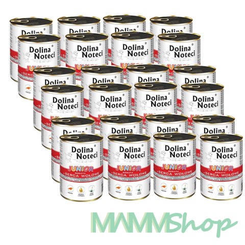 Dolina Noteci Dolina Noteci Junior bogata w serca wołowe 24 x 400 g