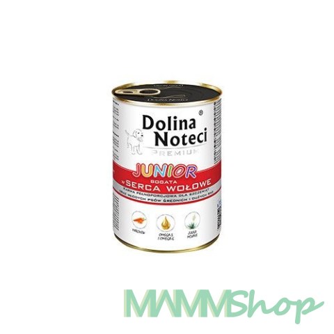 Dolina Noteci Dolina Noteci Premium Junior bogata w serca wołowe 400 g