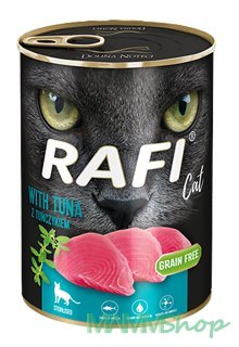 Rafi Rafi Cat dla kotów sterylizowanych karma bezzbożowa z tuńczykiem 12 x 400 g