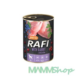 Rafi Rafi z królikiem, borówką i żurawiną 24 x 400 g