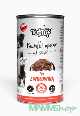 Tuf Tuf TUF TUF Kawałki mięsne z wołowiną dla psa 1250g