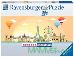 Puzzle 1000 elementów Panoramiczne Paryż