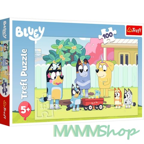 Puzzle 100 elementów Wesoły świat Bluey