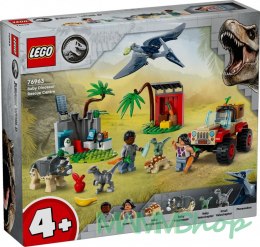 Klocki Jurassic World 76963 Centrum ratunkowe dla małych dinozaurów