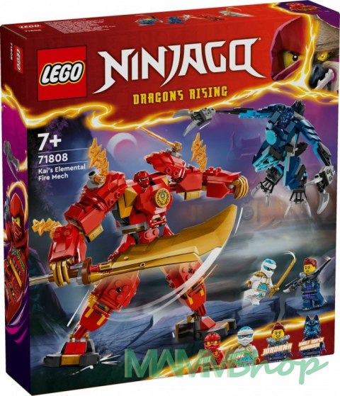 Klocki Ninjago 71808 Mech żywiołu ognia Kaia