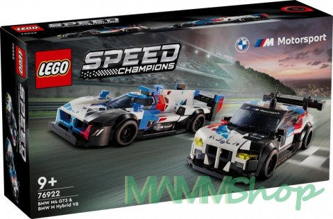 Klocki Speed Champions 76922 Samochody wyścigowe BMW M4 GT3 & BMW M Hybrid V8