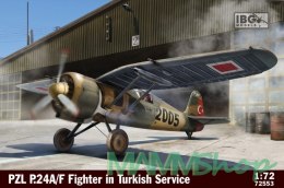 Model plastikowy PZL P.24A/F Fighter in Turkish Service 1/72