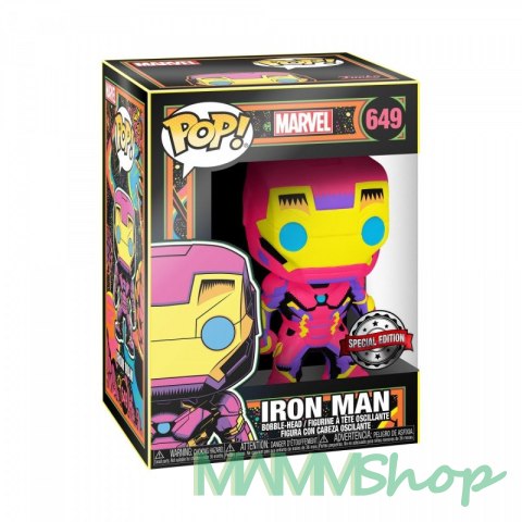 Figurka Funko POP Marvel Black Light Iron Man