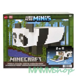 Zestaw figurek Minecraft Domek zabaw pandy + 2 figurki