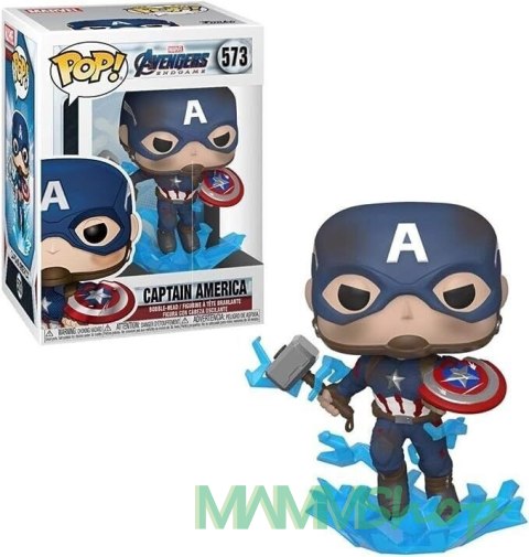 Figurka Funko Pop Marvel Captain America w/Broken Shield & Mjolnir