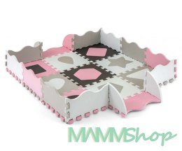 Mata piankowa puzzle Jolly Pink Grey