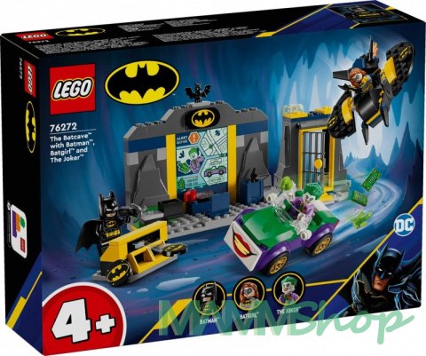 Klocki Super Heroes 76272 Jaskinia Batmana z Batmanem, Batgirl i Jokerem