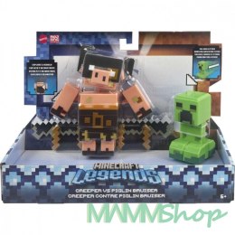 Zestaw figurek Minecraft Legends Creeper vs Piglin