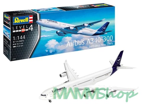 Model plastikowy A340-300 Lufthansa New Livery 1/144