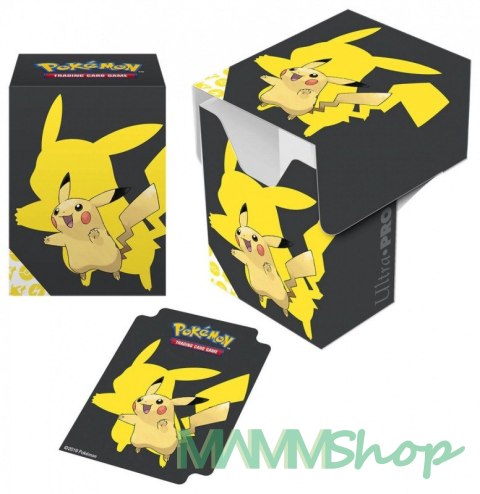 Pudełko Deck Box Pikachu czarno-żółte