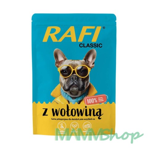 Rafi Rafi Classic saszetka dla psa z wołowiną 400 g