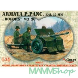 Model plastikowy Armata przeciw pancerna 37mm Bofors WZ.36