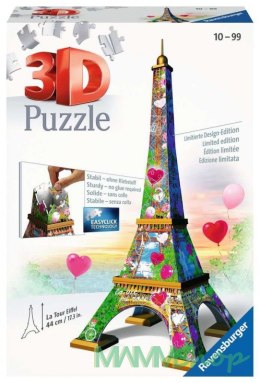 Puzzle 216 elementów 3D Wieża Eiffla Love Edition