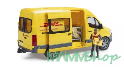 Bus MB Sprinter DHL z figurką i akcesoriami