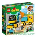 Klocki DUPLO 10931 Ciężarówka i koparka gąsienicowa