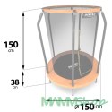 Trampolina ogrodowa dla dzieci 152 cm 5 ft Neo-Sport