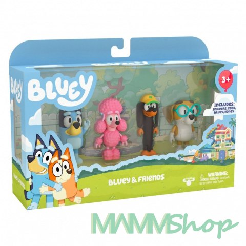 Figurki Bluey 4-pak Przyjaciele