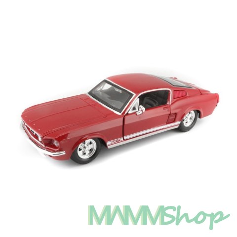 Model kompozytowy Ford Mustang GT 1967 1/24 czerwony