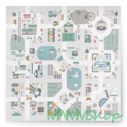 Mata piankowa puzzle 120x120cm + piankowe figurki Nukido Town