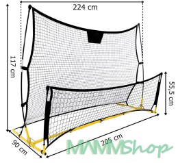 Bramka piłkarska treningowa LUIGI 2w1