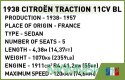 Klocki Citroen Traction 11CVBL