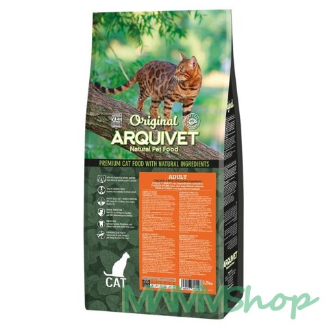 Arquivet ARQUIVET CAT Original dla kotów dorosłych z kurczakiem 1,5 kg