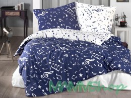 Pościel bawełniana MAJOR NAVY BLUE/160x200 COTTONLOVE EXCLUSIVE