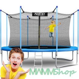 Trampolina ogrodowa 15ft/465cm z siatką wewnętrzną i drabinką