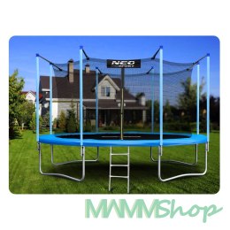 Trampolina ogrodowa 15ft/465cm z siatką wewnętrzną i drabinką